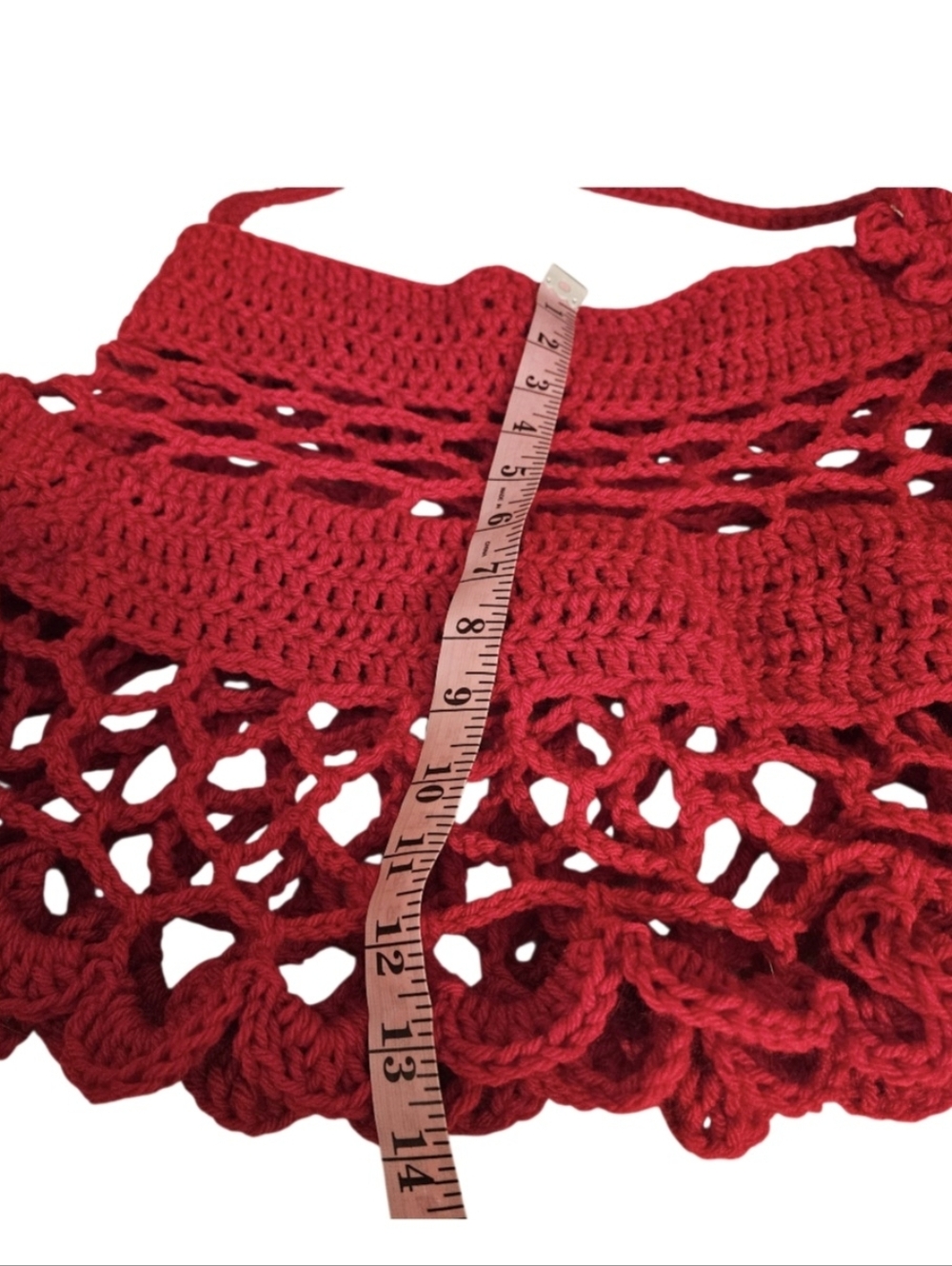 Handmade crochet set styled 5 different ways. Skirt, shawl, top & more—your vibe - Picture 16 of 16